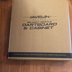 Dartboard & Cabinet Javelin Sports Belmont Bristle Dartboard New In Box