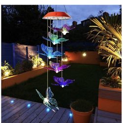 Butterfly Solar Wind Chime