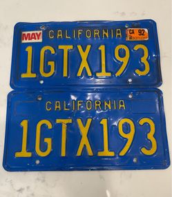 Vintage License Plates