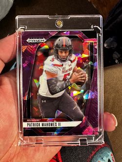 Patrick Mahomes II Panini Prizm Draft Picks Card purple ice /199