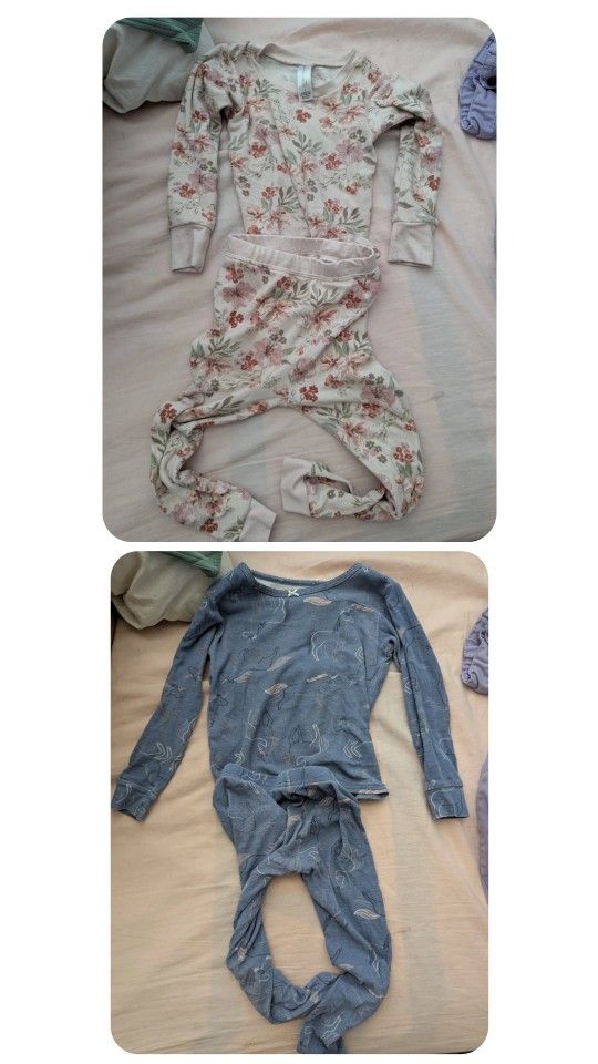 Toddler Girls Pajamas Set Carter's Modern Moments Fleece Cotton Unicorn Flowers