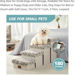Dog Stairs For Small Dogs With Storage Space