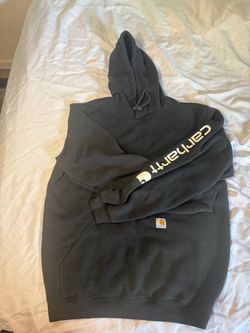 Carhartt Signature Sleeve Logo Hoodie Size Large