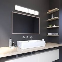 Artika Subway 35" LED Bathroom Vanity Light, Brushed Nickel – New