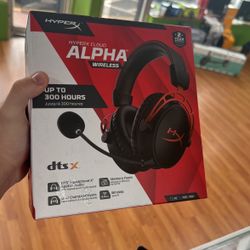  HyperX Cloud Alpha - Wireless Gaming Headset (Black-Red) Brand New 