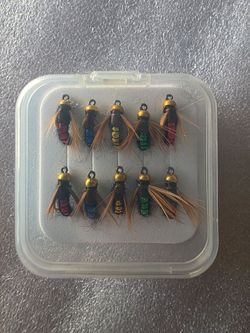 10-Piece Fly Fishing Nymph Lure Set