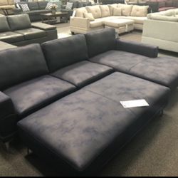 Sectional Sofa Set With Ottoman 