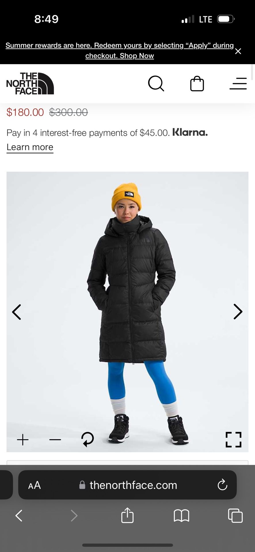 Women’s L Metropolis North Face Parka