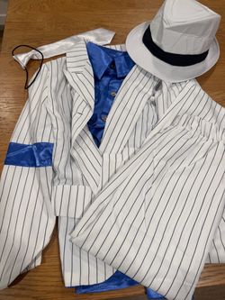 Michael Jackson Pinstripe Costume Set with Hat