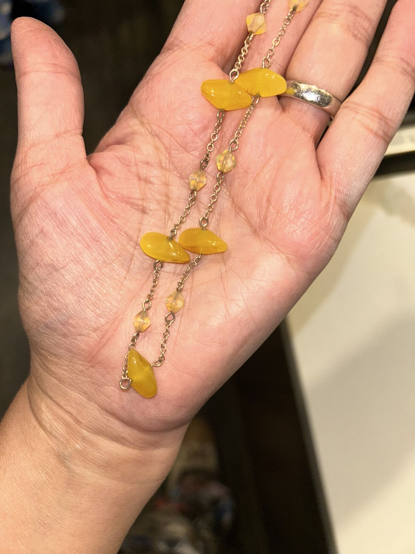 Yellow Amber Necklace