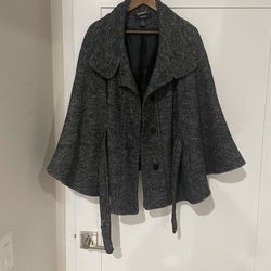 Alfani Women Cloak Gray Size M