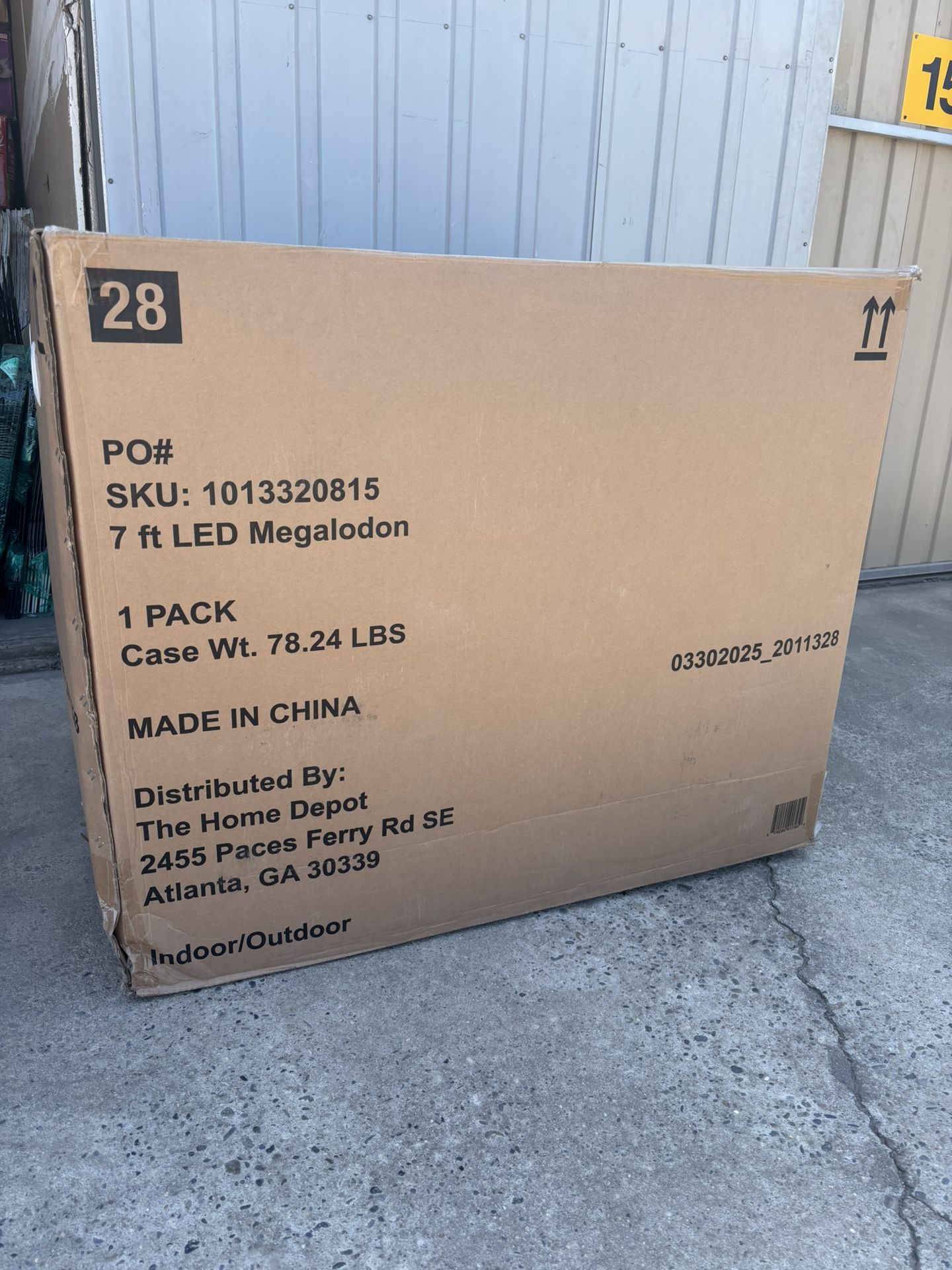 7 ft. Dead Water LED Megalodon Shark Halloween Decoration