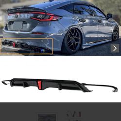 2022 + Civic Hatchback Yofer Rear Diffuser