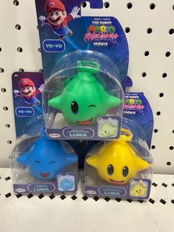 Super Mario Galaxy Movie Luma Yo-Yo 3-Pack