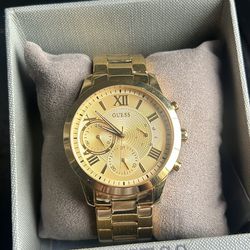 Gold Tone Stainless Steal Guess Watch
