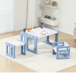 Montessori Table and Chair Set, Kids Table and Chairs, 