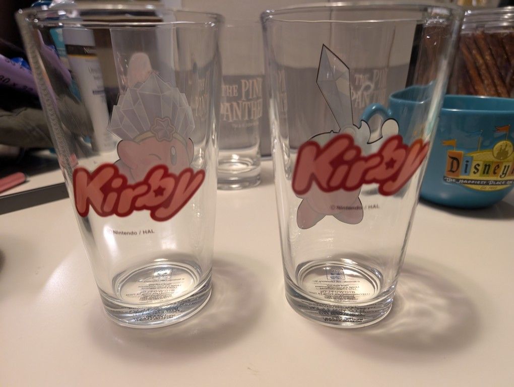 Kirby Abilities Set of 2 Pint Glasses