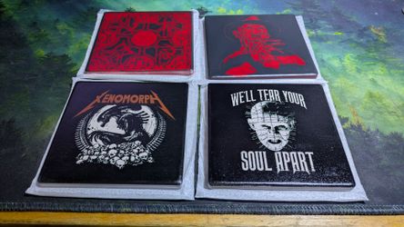 Horror Icon Coaster Set of 4 – High Quality Decor