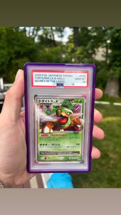 PSA 10 2008 POKEMON JAPANESE PROMO #076 TORTERRA LV.X-HOLO SECRET OF THE LAKES