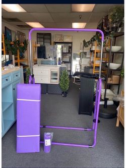New Gymnastic Bar And Mat for Kids Adjustable Height Folding Training Monkey Bars