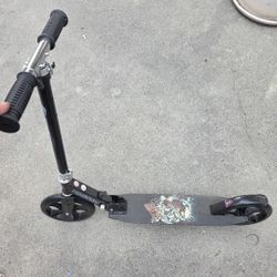 black TENBOOM Kick Scooter with large 8-inch wheels, an adjustable handlebar