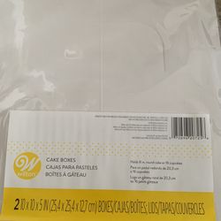 2 Wilton Cake Boxes 10x10x5 