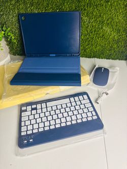 Tablet cover with keyboard and mouse! Navy color! Brand new in box