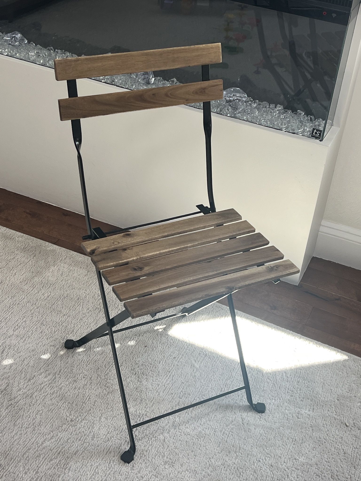 6 Wooden Outdoor Bistro Chairs - IKEA TARNO
