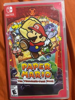 Nintendo switch paper Mario