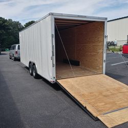 8.5x24ft Enclosed Vnose Trailer Brand New Car Toy Motorcycle Hauler Moving Storage Cargo