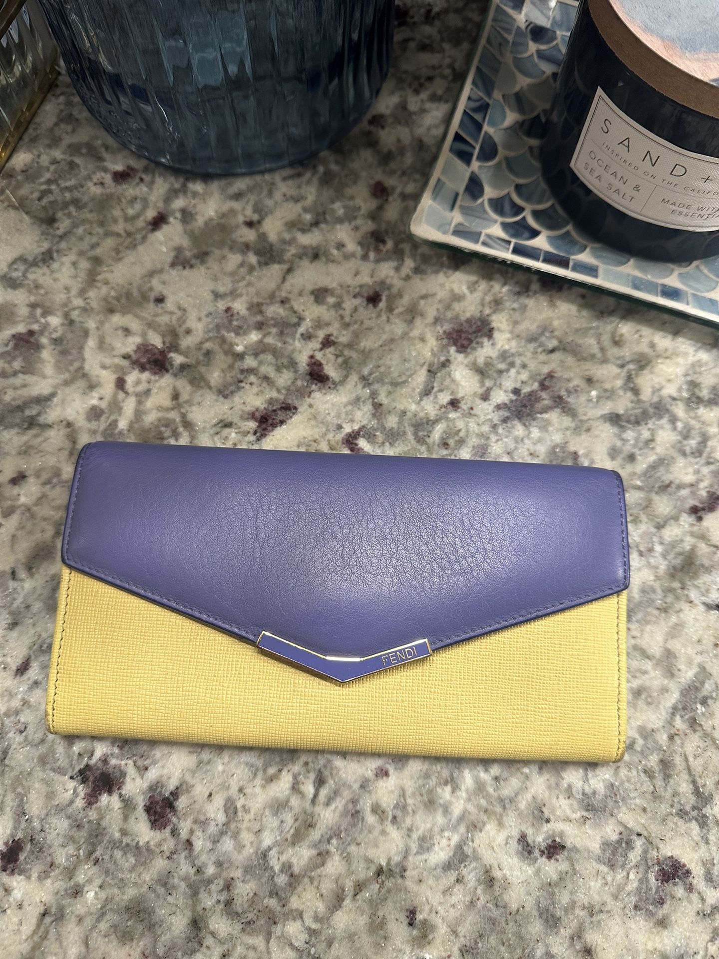 Fendi Envelope Leather Wallet