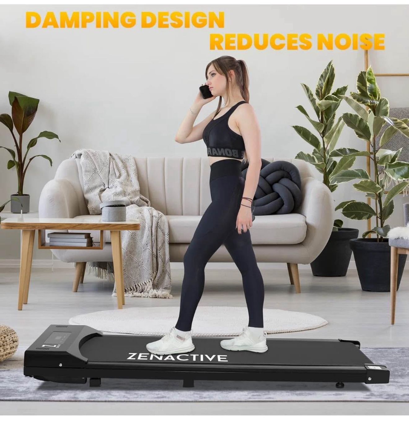 Walking Pad, Under Desk Treadmill Walking Treadmill 2 in 1 for Home/Office with Remote Control