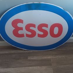 Vintage - ESSO METAL SIGN -33" x 23" - 