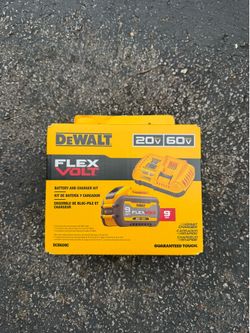 Dewalt 20V/60V MAX FLEXVOLT Lithium-Ion 9.0Ah Battery and Charger Starter Kit DCB609C