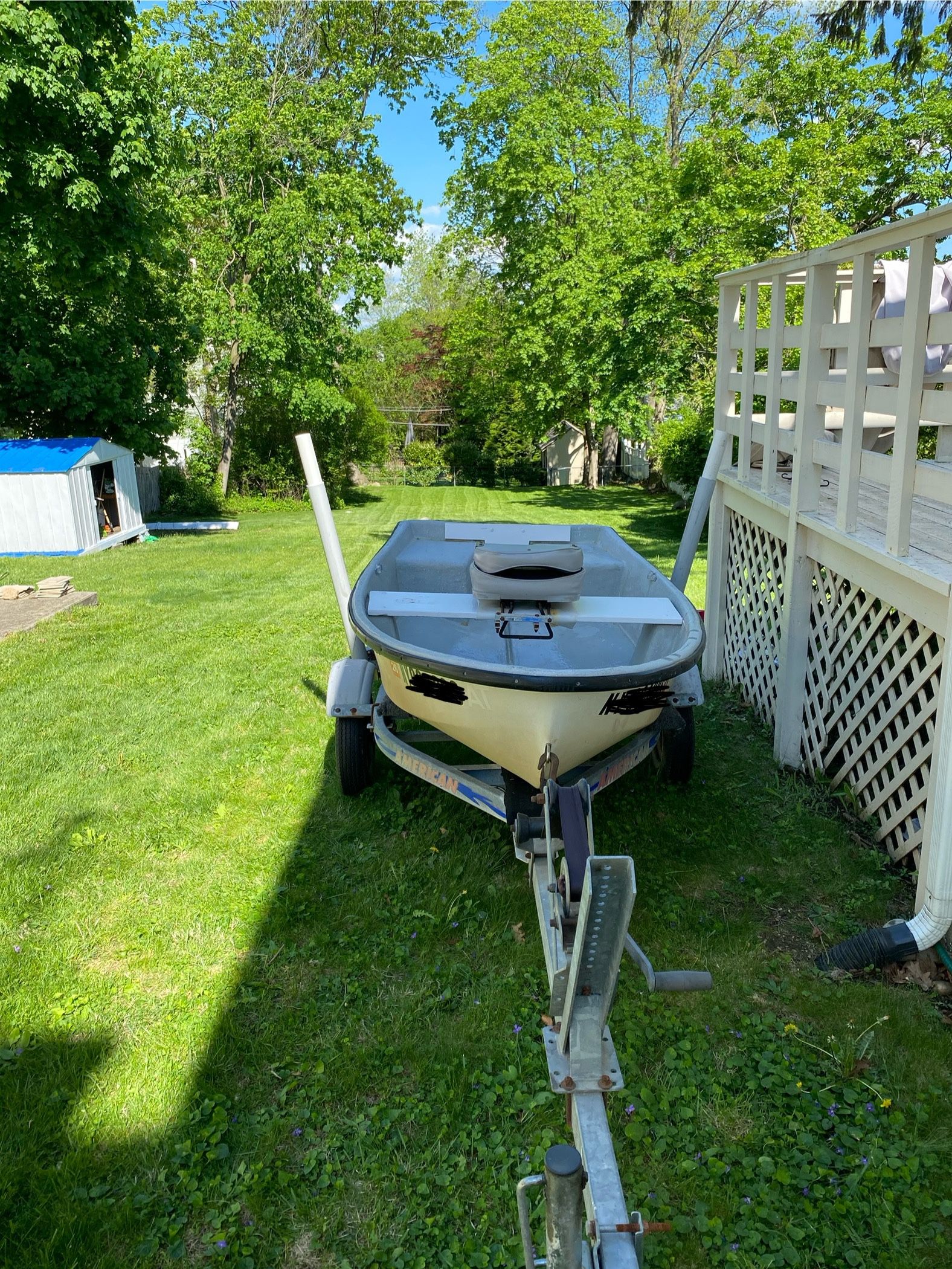 Well- Maintained Boat With Motor and Trailer
