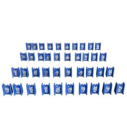 Stratego Game Blue Army Pieces Only 40 Pc 4916 Vintage 1961