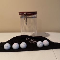 St Andrews Balls Container And Towel