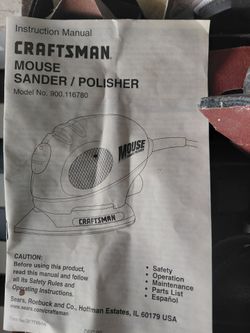 !!! CRAFTSMAN MOUSE SANDER/POLISHER!!!