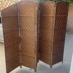 Bamboo Wicker Pattern 5 Panel 6 Ft Tall Shade