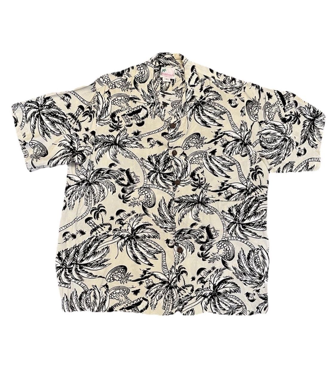 Stuart Richer Hawaiian Shirt Tropical Island Cruise Medium Vintage Reminiscence