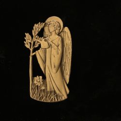 Vintage Solid Bronze Brooch (AA)