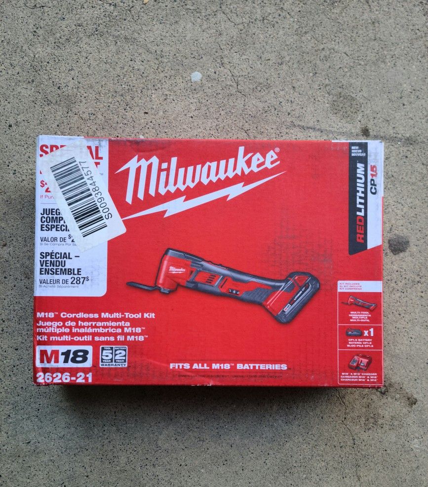 Milwaukee M18 18v Cordless Oscillating Multi Tool Kit