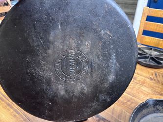 9 cast iron pans different sizes