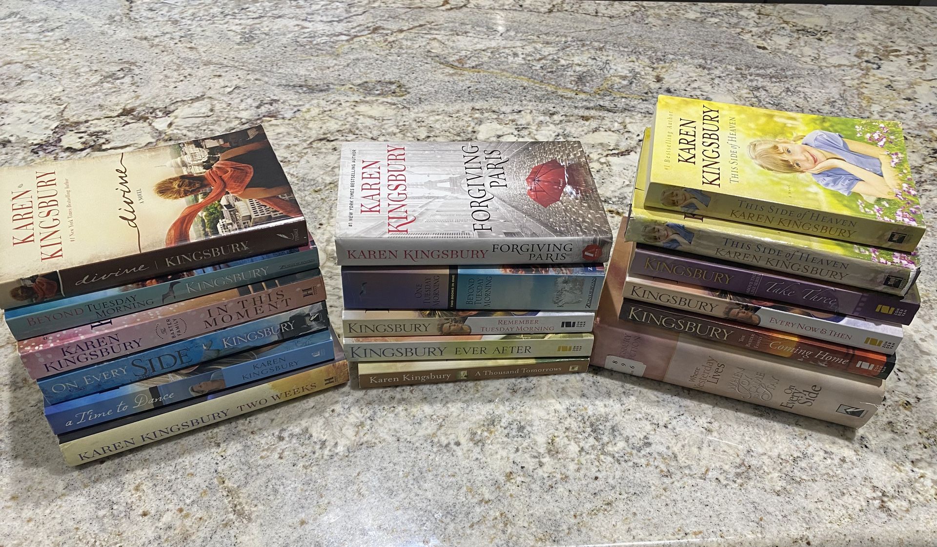 Karen Kingsbury - The Baxter Family -$2 Each