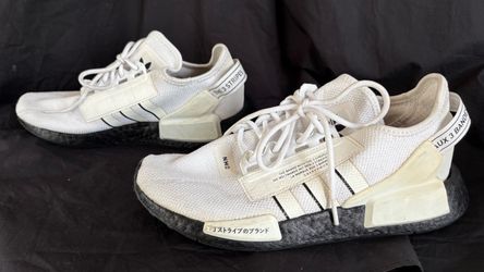 Adidas NMD R1 White Black Boost Sneakers
