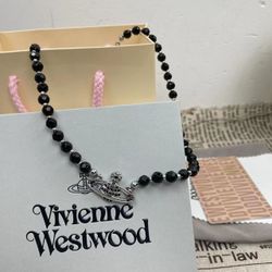 Brand new black punk necklace