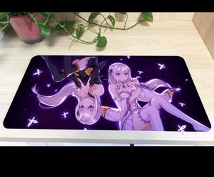 Anime Mat Re:Zero Mouse Pad Satella & Emilia Keyboard Mice Play Mat Game Playmat