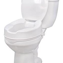 “New”Drive Raised Toilet Seat(4”) Locking Lid(retail$35)