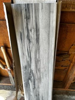 Theory Gray Wood-Look Tile – Extra/Unused Pieces - Priced per box