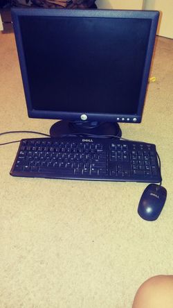 Dell Monitor, Keyboard, & Mouse